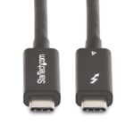 StarTech.com Active Thunderbolt 4 Cable 2m USB-C to USB-C 40Gbps 100W Power Delivery 8K Video Intel Certified Black