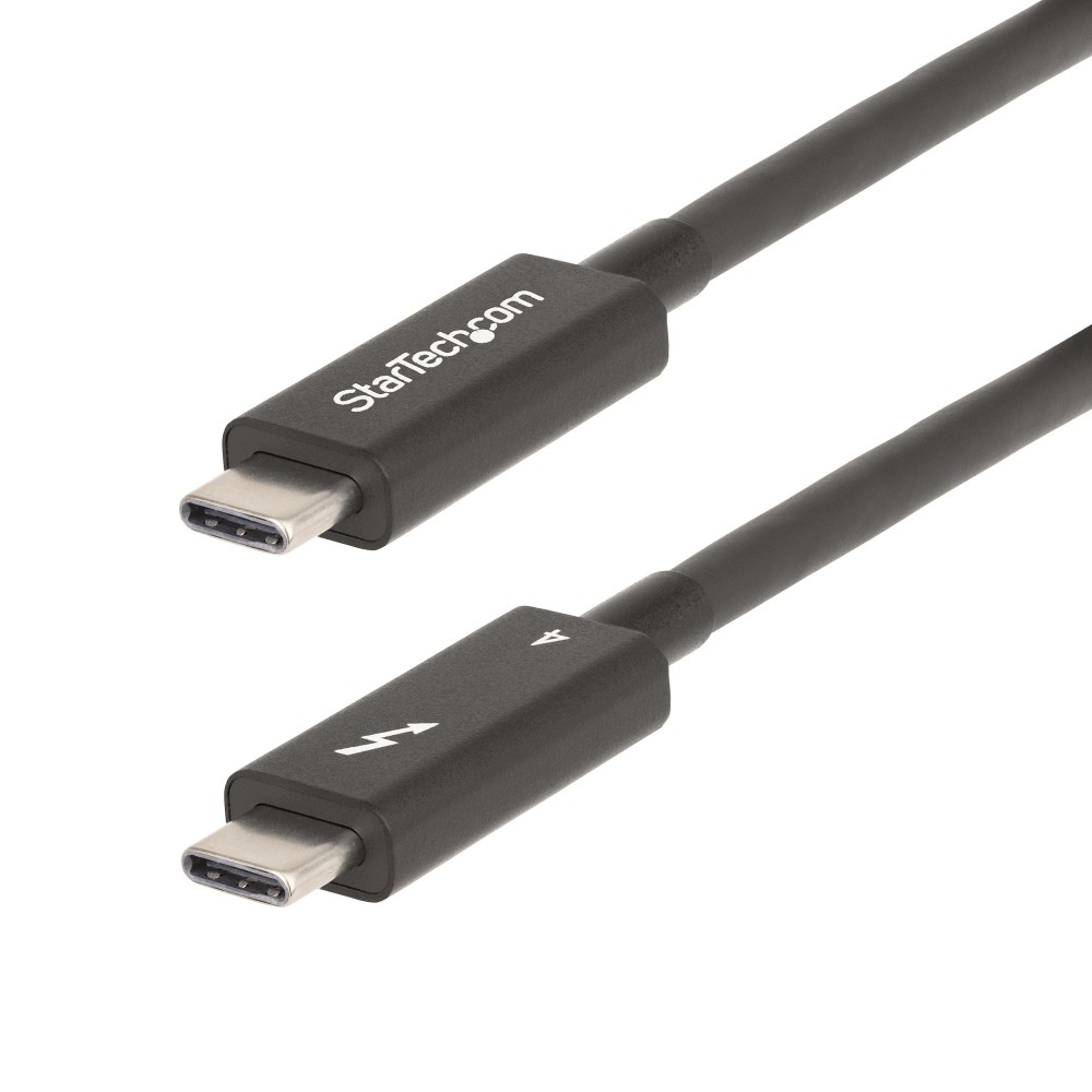 StarTech.com Active Thunderbolt 4 Cable 2m USB-C to USB-C 40Gbps 100W Power Delivery 8K Video Intel Certified Black StarTech.com Active Thunderbolt 4 Cable 2m USB-C to USB-C 40Gbps 100W Power Delivery 8K Video Intel Certified Black