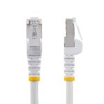 StarTech.com Cat6a Ethernet Cable 2m RJ-45 to RJ-45 S/FTP Snagless White LSZH 10GbE 100W PoE++