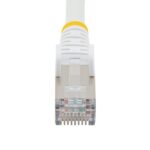 StarTech.com Cat6a Ethernet Cable 2m RJ-45 to RJ-45 S/FTP Snagless White LSZH 10GbE 100W PoE++