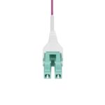 StarTech.com LC to LC OM4 Multimode Fibre Optic Cable 3m Erika Violet Uniboot OFNR Riser Rated