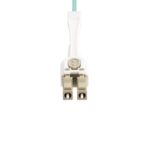 StarTech.com LC to LC OM4 Multimode Fibre Optic Cable 4m 100G Bend Insensitive LSZH Push Pull Tabs Aqua