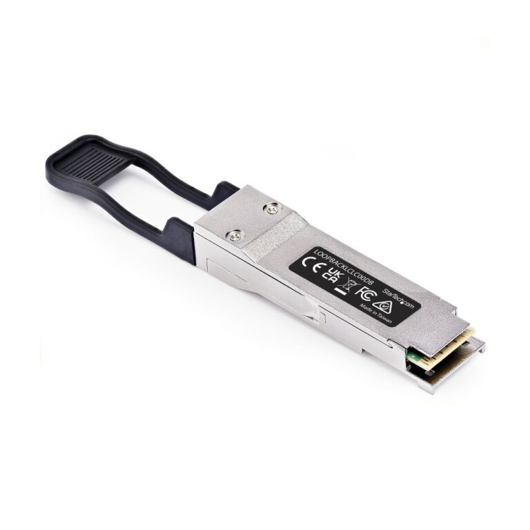 StarTech.com QSFP28 Loopback Module 100G Passive Adapter for Testing Silver