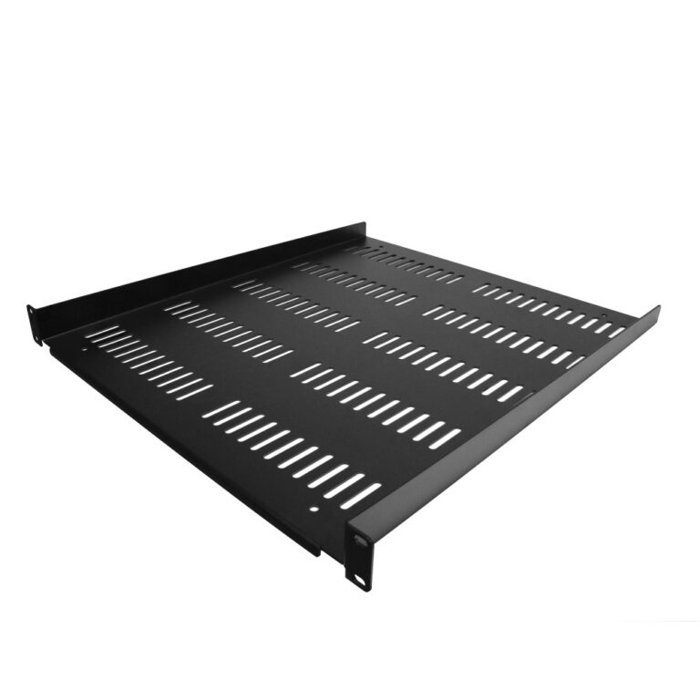 StarTech.com SHELF-1U-20-FIXED-V 1U Server Rack Shelf 20 inch Deep 25 kg Capacity Vented Black