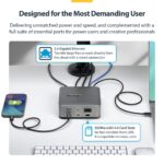 StarTech.com Thunderbolt 5 Universal Docking Station 140W PD 2.5G Ethernet 3 Displays 4K 144Hz Grey