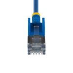 StarTech.com Ultra Slim Cat6A Ethernet Cable 2m RJ45 to RJ45 Blue Snagless FTP 34AWG Pure Copper