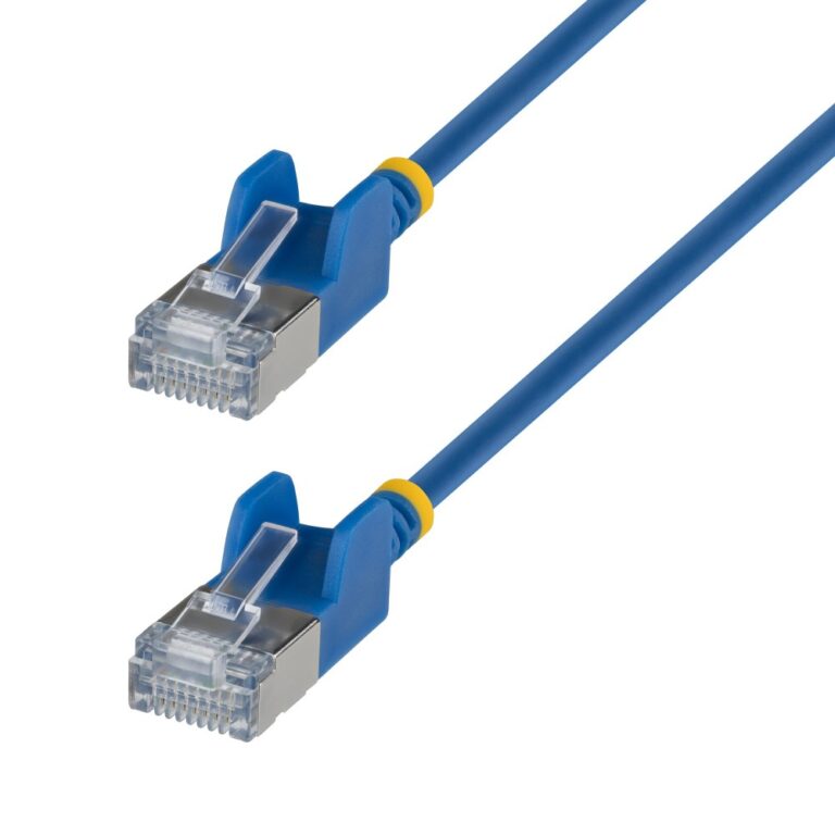 StarTech.com Ultra Slim Cat6A Ethernet Cable 3m RJ45 to RJ45 FTP 10GBase-T Blue