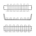 StarTech.com Under Desk Cable Management Tray 24" Long Steel Black 5kg Capacity Screw-On Installation