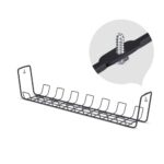 StarTech.com Under Desk Cable Management Tray 24" Long Steel Black 5kg Capacity Screw-On Installation
