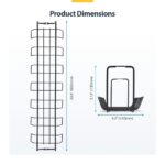 StarTech.com Under Desk Cable Management Tray 24" Long Steel Black 5kg Capacity Screw-On Installation