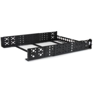 StarTech.com UNIRAILS2U Universal Rack Rails 2U 19 Inch Adjustable Depth Steel Black 45.3 kg Capacity