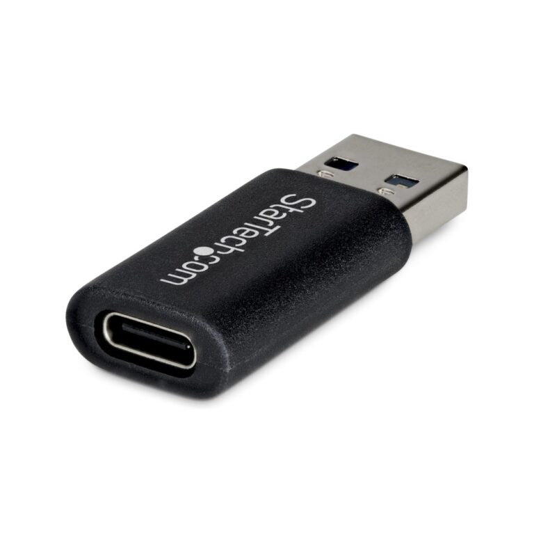 StarTech.com USB-A to USB-C Adapter USB-A Male to USB-C Female USB 3.2 Gen 1 5 Gbps Black