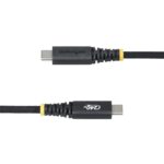 StarTech.com USB-C Charging Cable 1m USB-C to USB-C 240W 5A PD 3.1 Braided Black