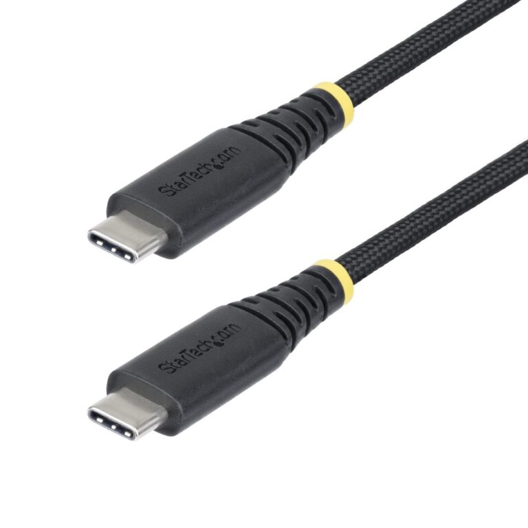 StarTech.com USB-C Charging Cable 1m USB-C to USB-C 240W 5A PD 3.1 Braided Black