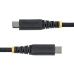 StarTech.com USB-C to USB-C Charging Cable 30cm 60W Power Delivery 3A Braided Nylon Black