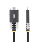 StarTech.com USB-C to USB-C Charging Cable 3m 240W 5A PD 3.1 EPR Side Screw Locking Black