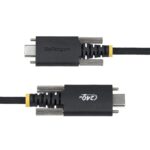 StarTech.com USB-C to USB-C Charging Cable 3m 240W 5A PD 3.1 EPR Side Screw Locking Black
