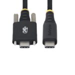 StarTech.com USB-C to USB-C Charging Cable 3m 240W 5A PD 3.1 EPR Side Screw Locking Black