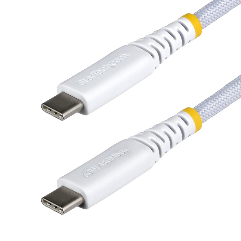 StarTech.com USB-C to USB-C Charging Cable 3m 60W Power Delivery USB 2.0 White Braided StarTech.com USB-C to USB-C Charging Cable 3m 60W Power Delivery USB 2.0 White Braided