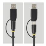 StarTech.com USB-C USB-A M.2 NVMe 2.5" 3.5" SATA Adapter 10Gbps Tool-Free Hot-Swap 2 Drive Access Black