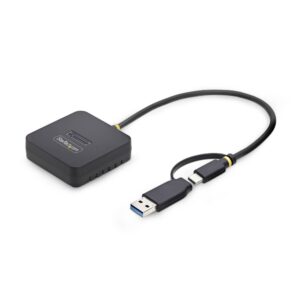StarTech.com USB-C/USB-A to M.2 NVMe Dock Adapter 10Gbps Tool-Free External SSD Reader Black