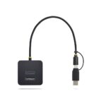 StarTech.com USB-C/USB-A to M.2 NVMe Dock Adapter 10Gbps Tool-Free External SSD Reader Black