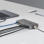 StarTech.com USB4 Docking Station Dual 4K 144Hz 100W PD 2.5GbE USB-C Dock for Mac and Windows Grey