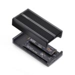 StarTech.com USB4 M.2 NVMe Enclosure 40Gbps Thunderbolt Compatible Aluminium Heatsink Case Black
