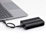 StarTech.com USB4 M.2 NVMe Enclosure 40Gbps Thunderbolt Compatible Aluminium Heatsink Case Black