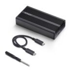 StarTech.com USB4 M.2 NVMe Enclosure 40Gbps Thunderbolt Compatible Aluminium Heatsink Case Black