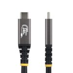 StarTech.com USB4 USB-C to USB-C Cable 1.5m 80Gbps 240W PD 8K 120Hz DisplayPort 2.1 Thunderbolt 4 Compatible Black