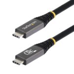 StarTech.com USB4 USB-C to USB-C Cable 1m 80Gbps 240W Power Delivery Thunderbolt 4 Compatible Black