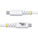StarTech.com USB4 USB-C to USB-C Cable 2m 20Gbps 240W PD EPR 4K 120Hz DisplayPort 2.1 White