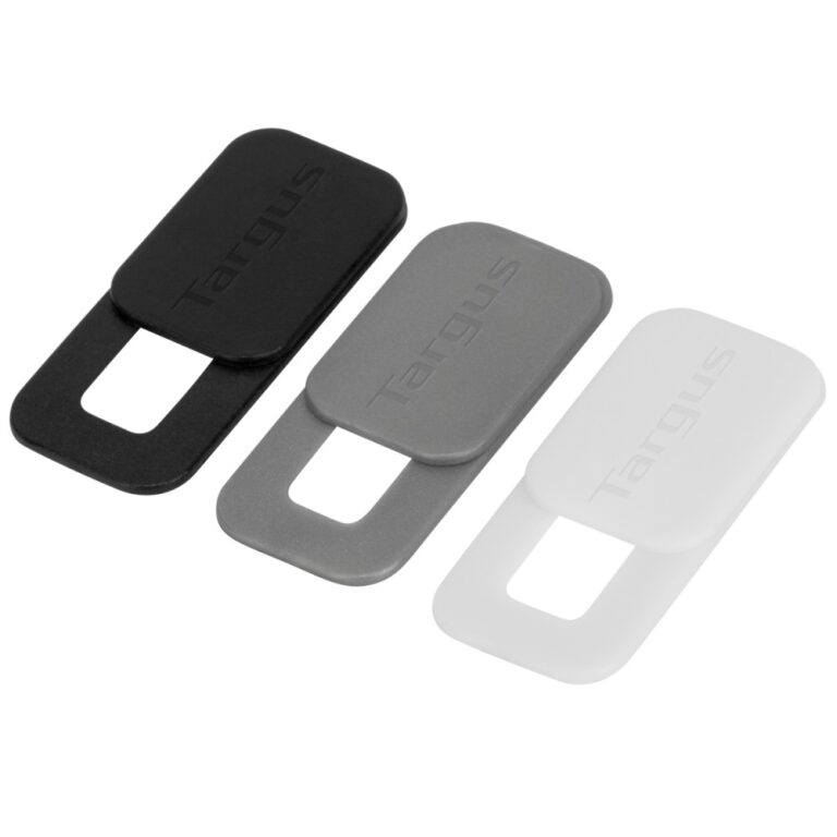 Targus AWH025GL Spy Guard Webcam Privacy Cover 3 Pack Black Grey White 18 x 8 x 8 mm Sliding Protection