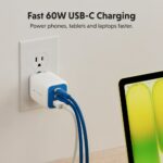 Targus HyperJuice Flex USB-C to USB-C Cable 1.5 m 60 W Blue