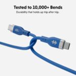 Targus HyperJuice Flex USB-C to USB-C Cable 1.5 m 60 W Blue