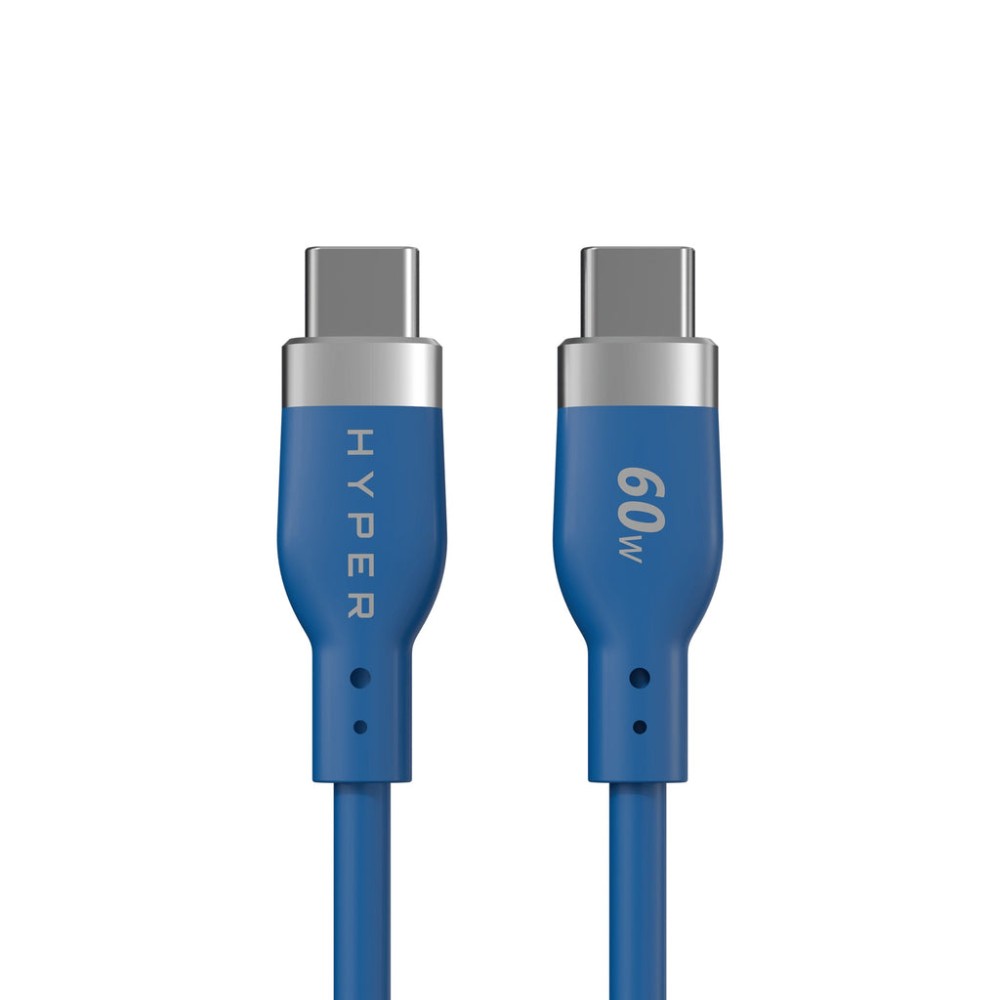 Targus HyperJuice Flex USB-C to USB-C Cable 1.5 m 60 W Blue Targus HyperJuice Flex USB-C to USB-C Cable 1.5 m 60 W Blue