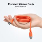 Targus HyperJuice Flex USB-C to USB-C Cable 1.5 m 60 W USB Power Delivery USB 2.0 Orange
