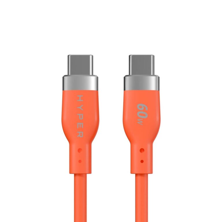 Targus HyperJuice Flex USB-C to USB-C Cable 1.5 m 60 W USB Power Delivery USB 2.0 Orange