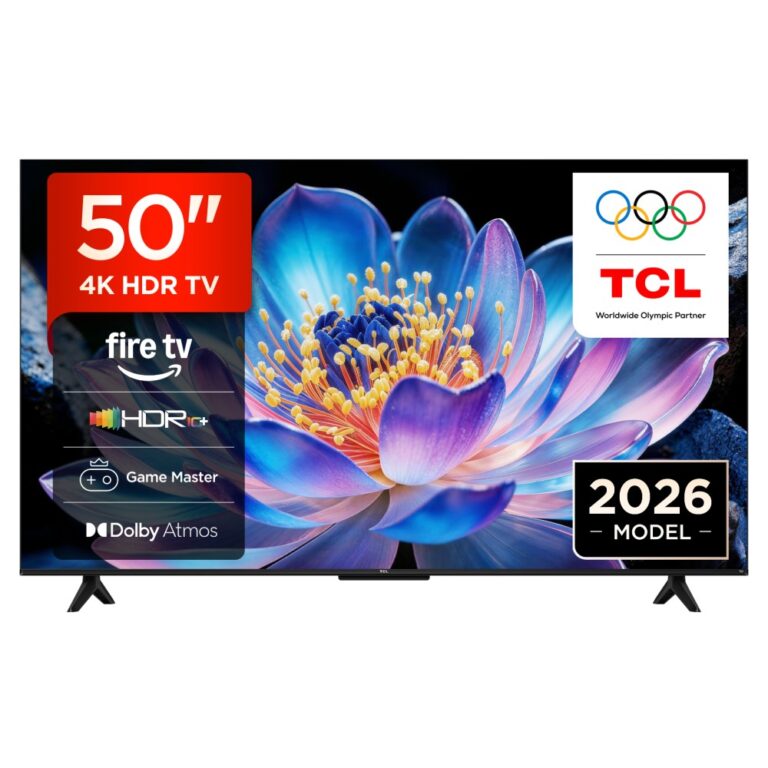 TCL 50V6D-UK 50" 4K Ultra HD LED Smart TV 60 Hz Fire OS HDR10+ Dolby Atmos Black