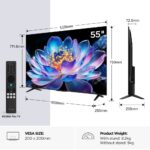 TCL 55V6D-UK 55" 4K Ultra HD 60Hz LED Smart TV HDR10 Plus Dolby Vision Fire OS Black