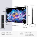 TCL 65V6D-UK 65" 4K Ultra HD Smart TV LED HVA Screen 60Hz HDR10+ Dolby Vision Dolby Atmos Fire OS Black