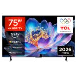 TCL 75V6D-UK 75" 4K Ultra HD Smart TV 60 Hz HDR10+ Dolby Vision Black
