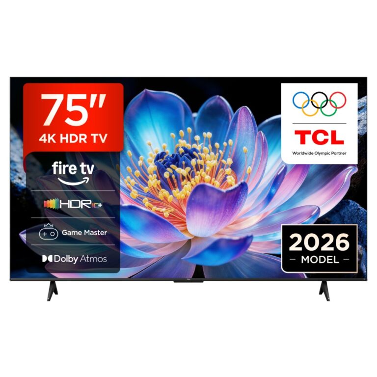 TCL 75V6D-UK 75" 4K Ultra HD Smart TV 60 Hz HDR10+ Dolby Vision Black