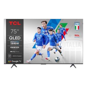 TCL P8K 75" 4K QLED Smart TV 120 Hz Dolby Vision HDR Google TV Metallic