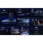 TCL S55HK Soundbar 2.1 Channels 220W RMS Dolby Atmos DTS:X Wireless Subwoofer HDMI 2.1 Bluetooth 5.2 Black