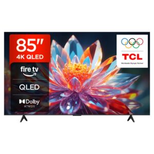 TCL T6C 85" QLED 4K Smart TV 120Hz Refresh Rate Dolby Vision HDR10+ Fire OS Dolby Atmos