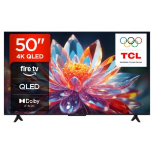 TCL T6C UK 50" QLED 4K Smart TV 60Hz Dolby Vision HDR10+ Fire TV Atmos
