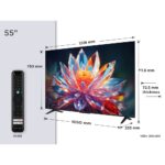 TCL T6C UK 55 Inch QLED 4K 120Hz Smart Fire TV Dolby Vision HDR10+ Atmos