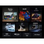 TCL T6C UK 55 Inch QLED 4K 120Hz Smart Fire TV Dolby Vision HDR10+ Atmos
